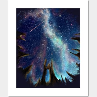 Starry Night Cloud Posters and Art